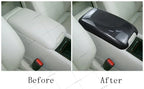 For Mercedes Benz C class W203 2002-2006 Car Stickers Stowing Tidying Armrest Box Panel Carbon fiber Cover Interior Accessories