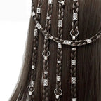 80pcs  Hair Braiding Metal Cuffs DIY Hollow Out Hair Ring Dreadlocks Beads Hair Braid Rings Clip Dread Decoration/Accessories