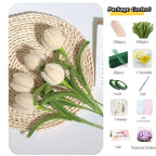 200pcs Pipe Cleaners Craft Supplies with 20pcs Metal Rods,1 Glue Bar,1 Garden Tape, 1m ribbon, 1pc Haze paper and 1 Gift Card