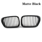Pulleco For BMW E39 5 Series 525 528 Gloss Black Grille Car Front Hood Grill Kidney Grilles Racing Grill 99-03 Auto Accessories