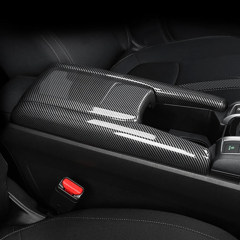 Honda Civic 2016-2021 Center Armrest Box Cover Protector Trim, Interior Decor