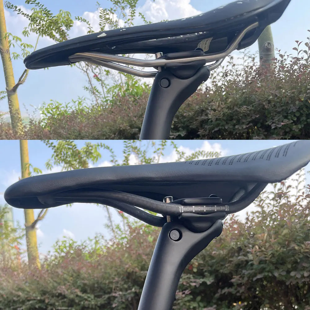 ELITAONE MTB Carbon Seat Post 20mm Offset 25.4-31.6mm Clamp 350-450mm Length Mountain/Road Bike Seatpost Lightweight Design