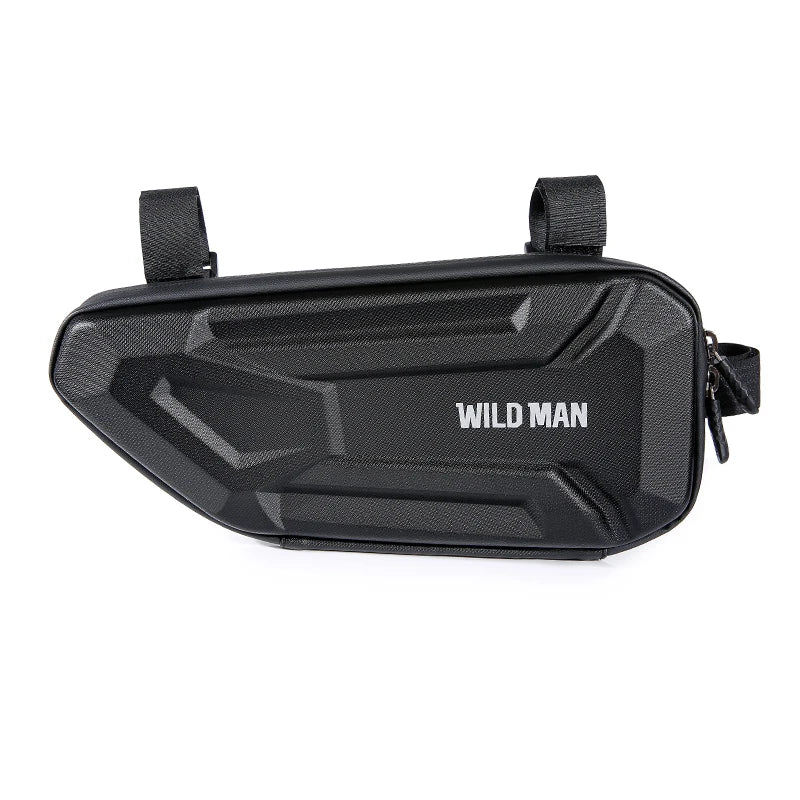 WILD MAN XT4 Road Mountain Bicycle Bag EVA Hard Shell Waterproof Triangle Bag Electric Motorcycle Side Bag Rear Rack Bicycle Bag