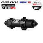 GOLDIX M370 MTB Hub Ratchet 36T 28 Hole Center Lock Disc Brake Straight Pull MTB Hub Thru/QR 148mm 141mm for SHIMANO SRAM