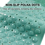Bathroom anti-slip mat silicone world PVC shower anti-fall mat dolphin massage suction cup floor mat with drainage hole