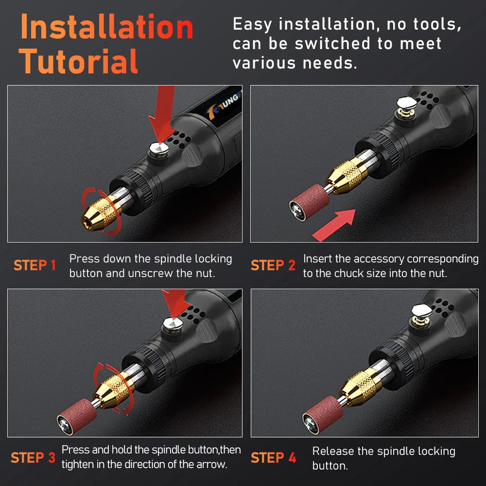 Mini Electric Drill USB Wireless Mini Handheld Drill Rotary Tool Woodworking Engraving Pen Dremel Tools for Jewelry Metal Glass