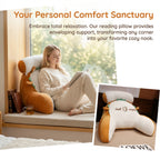 Reading Pillow for Adults, Ergonomic Back Wedge Support, with Cooling Cover for Watching TV, Gaming, Working & Recovery
