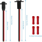 12V Trolling Motor Plug and Socket Kit 8 Gauge 2-Wire, 1 Set or 2 Sets