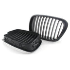 Pulleco For BMW E39 5 Series 525 528 Gloss Black Grille Car Front Hood Grill Kidney Grilles Racing Grill 99-03 Auto Accessories