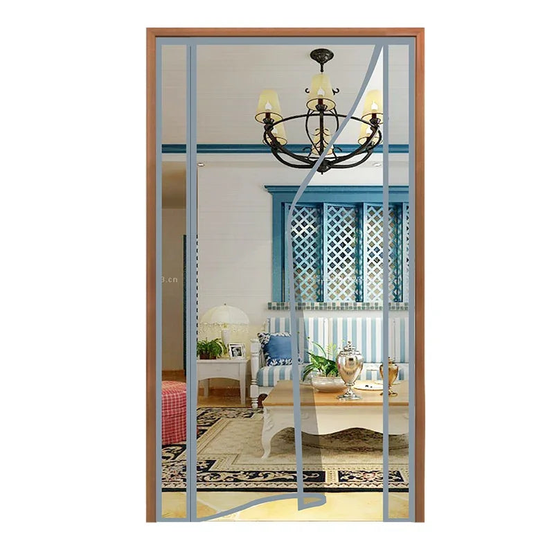 Magnetic Mesh Screen Door Mosquito Net, Anti Fly Insect Door Mesh, Open from Side 2,Automatic Closing, Size Can Be Customized