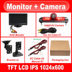 Car 5 inch Monitor AHD IPS CVBS LCD TFT 1080P Brake Light reverse camera for Ducato Ram ProMaster Peugeot Boxer Citroën Jumper