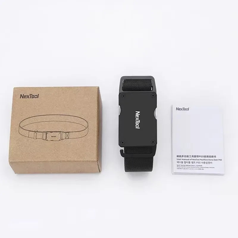 NexTool Multifunctional Belt P50 Men Waist Buckle Repair Tool Screwdrivers Scissors File Bottle Opener SIM Card Pin Remover New