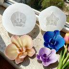 3D Orchid Flower Silicone Mold Phalaenopsis Candle Wax Mold DIY Aromatherapy Plaster Cement Craft Home Decor Gift Mold