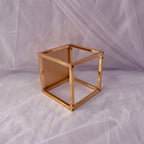 Gold Metal Cake Stand Set Round or Square Dessert Display Pedestal, 2pcs/3pcs or Single