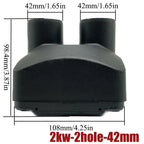42/60/75/90mm Air Outlet Vent Cover For 2KW 5KW Air Diesel Parking Heater Parts For Webasto Eberspacher Car Truck Bus Caravan