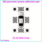 Car panoramic 3D 2D Calibration Cloth 360-degree Camera Surround Bird's-eye View System Debugging Cloth Special 4 Pieces/set