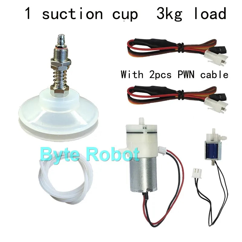 Robot Arm Vacuum Suction Cup Kit with PWM Control Switch, 0.3-20kg Options