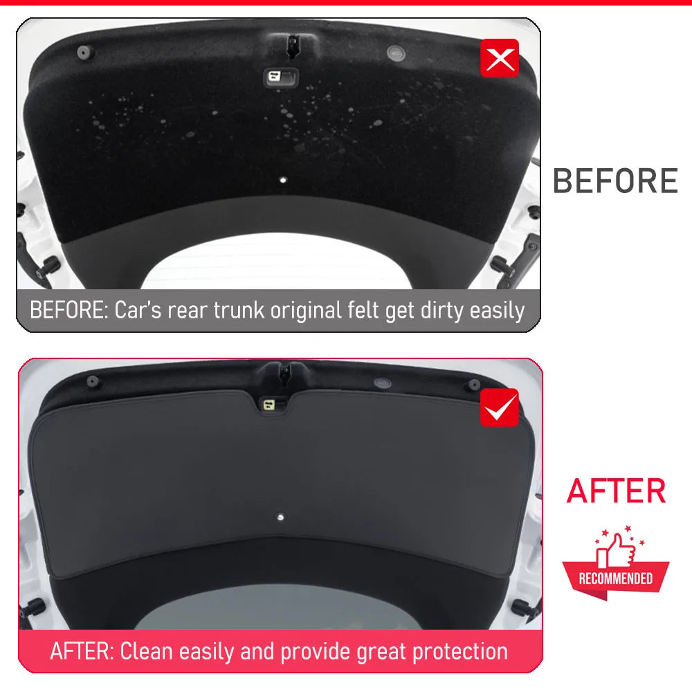 Rear Trunk Tailgate Mat for Tesla Model Y Juniper 2025 2026 All Weather Rear Cargo Liners Trunk Tray Pads Protector Accessories
