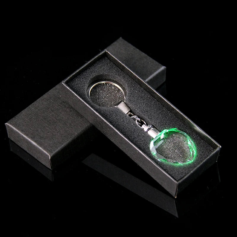 XTOOL Wholesale 10pcs Blank K9 Shining Crystal Heart Shaped Keychain for 3D Laser Engraving Crystal Pendants
