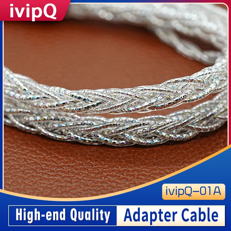 ivipQ-01A Flagship 2.5mm/3.5mm/4.4mm to Male Balanced Adapter Recording Cable for Audio Headphone Amplifier NW-WM1ZM2, NW-ZX300A