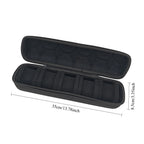 10 Slots Watch Storage Box Watch Zipper Travel Case Portable Watch Organizer Display Holder for Wristwatches and Smart Watches
