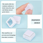 36 Pack Gemstone Display Box White Acrylic Diamond Display Case Jewelry Box Container for Gems Coins Diamond Gift Packing