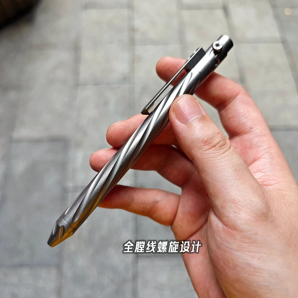EDC Titanium Alloy Pen With Collection Writing Multi-functional Portable Outdoor EDC Tools