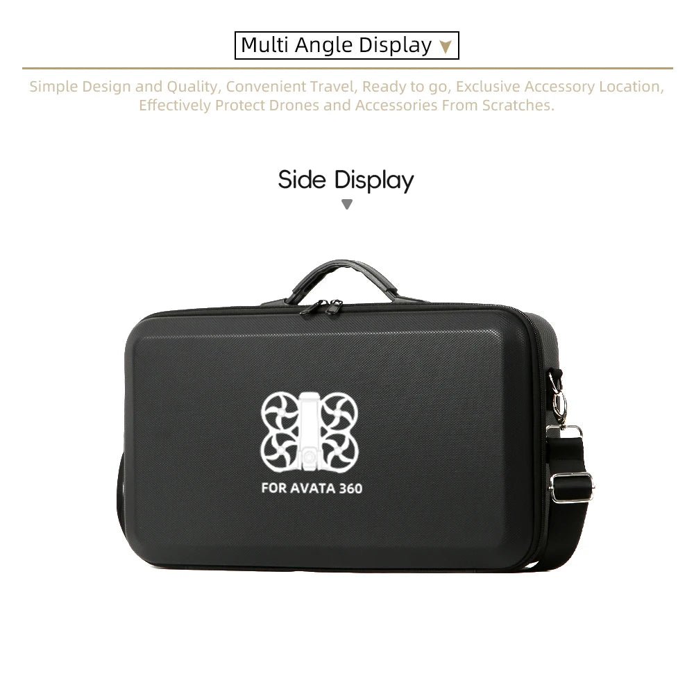 Shoulder PU Portable Bag Case For DJI Avata 360 Protective Shockproof Storage Bag Box for DJI RC-2 Drone Remote Accessory