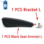 Black Left Right Front Seat Fold Armrest With Adjustable Bracket For Mercedes-Benz V-Class Vito Metris W447 W448 V260 2014-2022