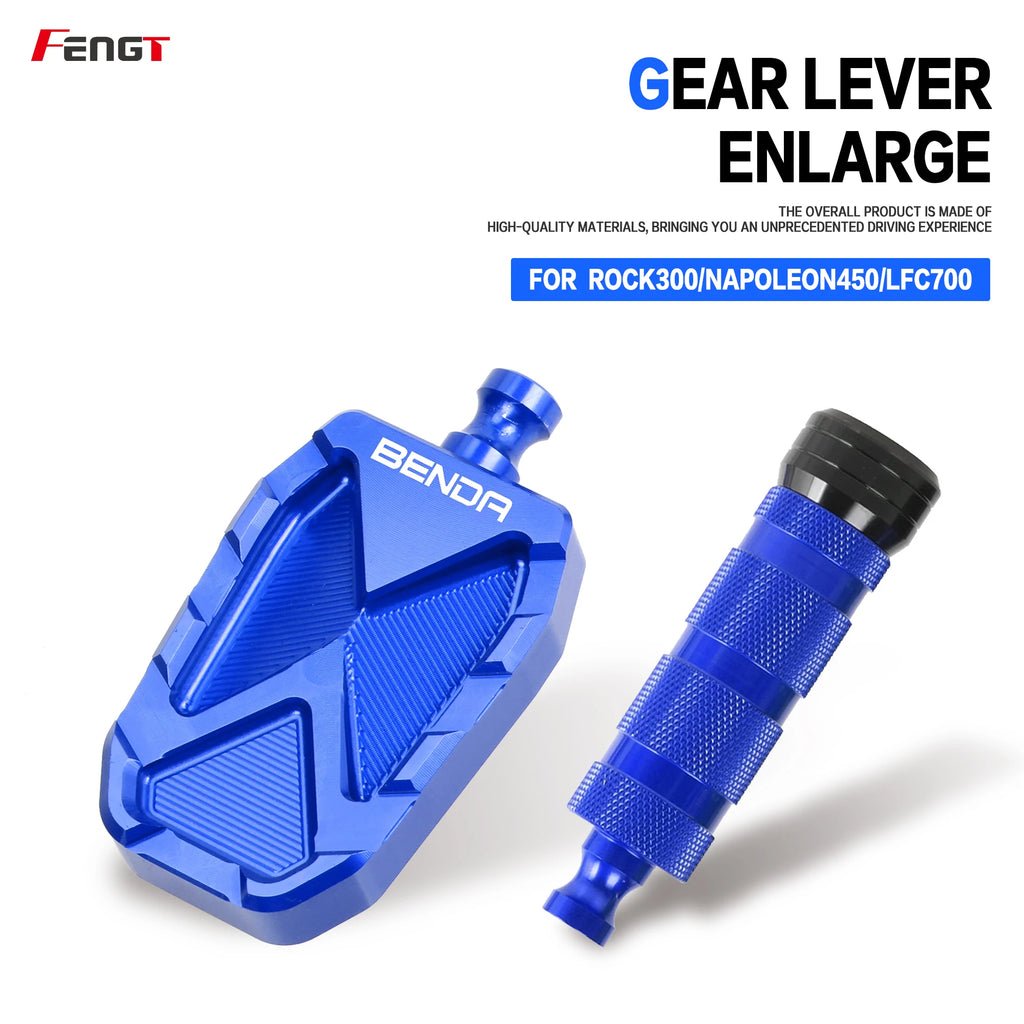 Motorcycle Anti Slip Extender Gear Lever Brake Pedal Footrest For Dark Flag 500 Rock300 Chinchilla450/300 Napoleon450 LFC700