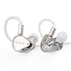 KBEAR STREAMER Handmade Molded Single Dynamic In-Ear HiFi Headphones 10MM PEK diaphragm DD 5N silver-plated wire craft