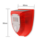 Outdoor Solar Security Siren with 3 Modes Motion Sensor Alarm Animal Repeller for Villa Farm Yard Garden Dog and Wild Boar