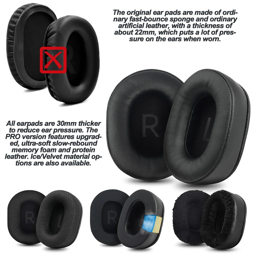 Audio-Technica replacement ear pads 100x80mm for ATH-MSR7b M50X M40X M30X M20X M10X