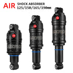 MEROCA MR-2 MTB bike air rear shock absorber, adjustable air pressure, 125/150/165/190mm