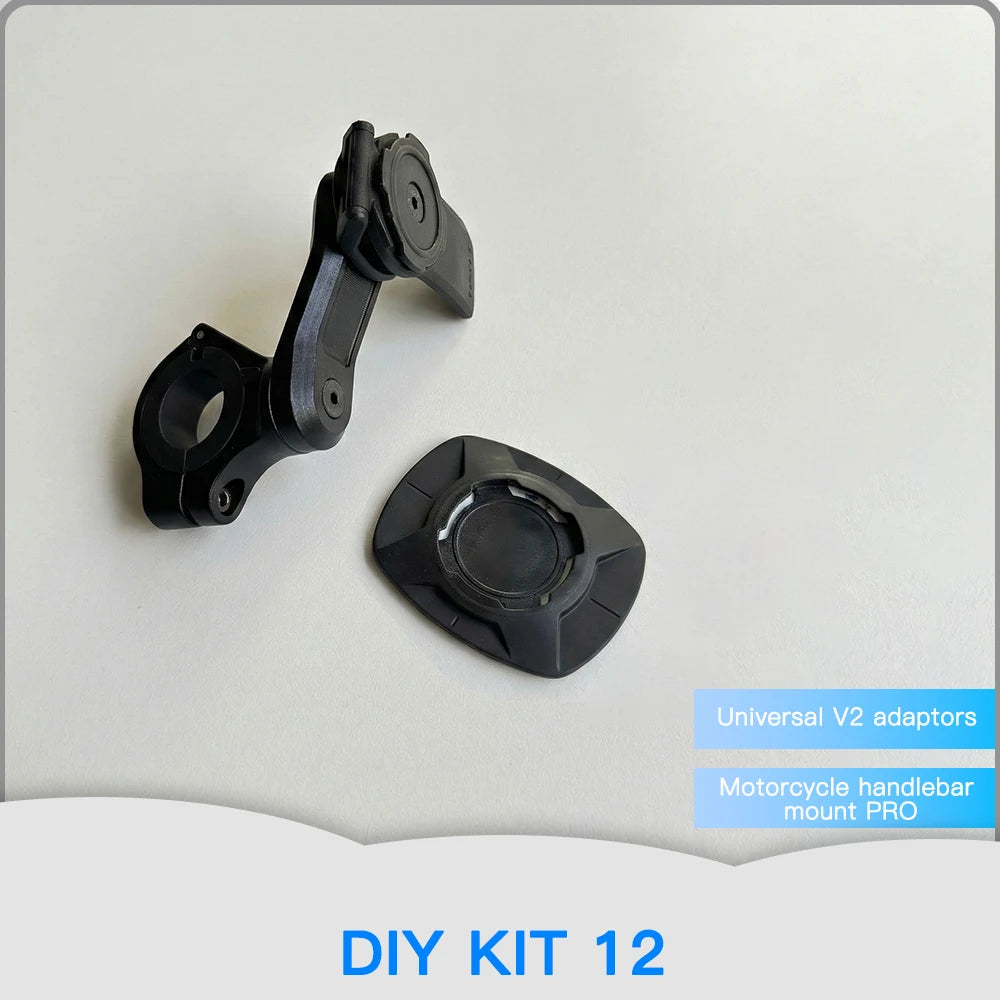 Motorcycle Phone Mount Anti-Shake Quick Release Handlebar Mirror Bracket Holder