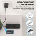 2.4G Wireless Keyboard With 7-color Backlight Touchpad Mouse And Flashligt- Portable Applicable- Perfect For PC Smart TV Box