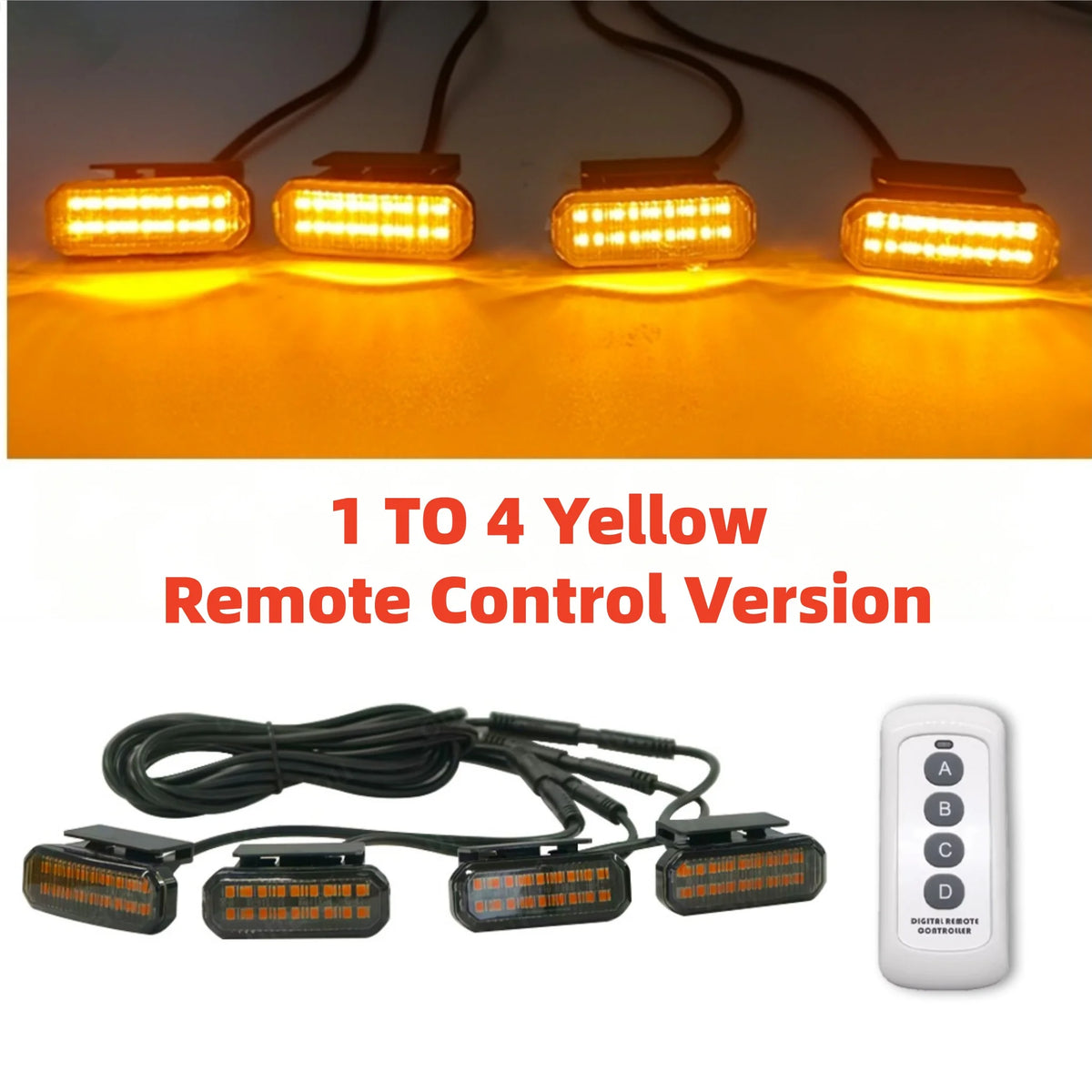 For GMC Sierra Center Front Grille Small Amber Light Front Grille Lights Daytime Running Warning Light