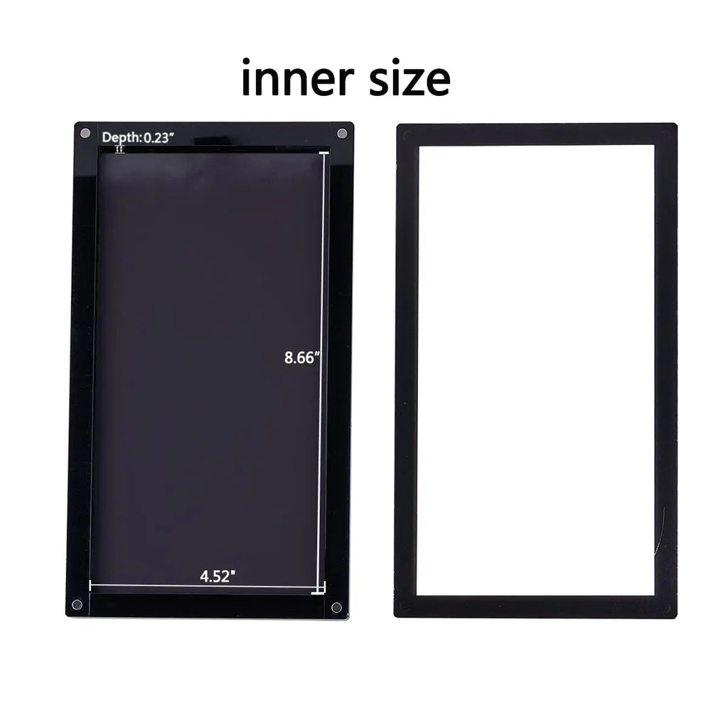Coosei New Acrylic EMPTY Magnetic Eyeshadow Palette Waterproof High-Gloss Eye Shadow Makeup Pallet 9.36*5.5'
