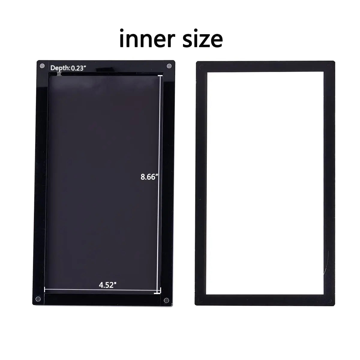 Coosei New Acrylic EMPTY Magnetic Eyeshadow Palette Waterproof High-Gloss Eye Shadow Makeup Pallet 9.36*5.5'