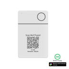 Wireless Rechargeable GPS Card Tracker Google Certified Android Locator for Xiaomi Pixel QR Code Anti Loss Billfold Smart Tag
