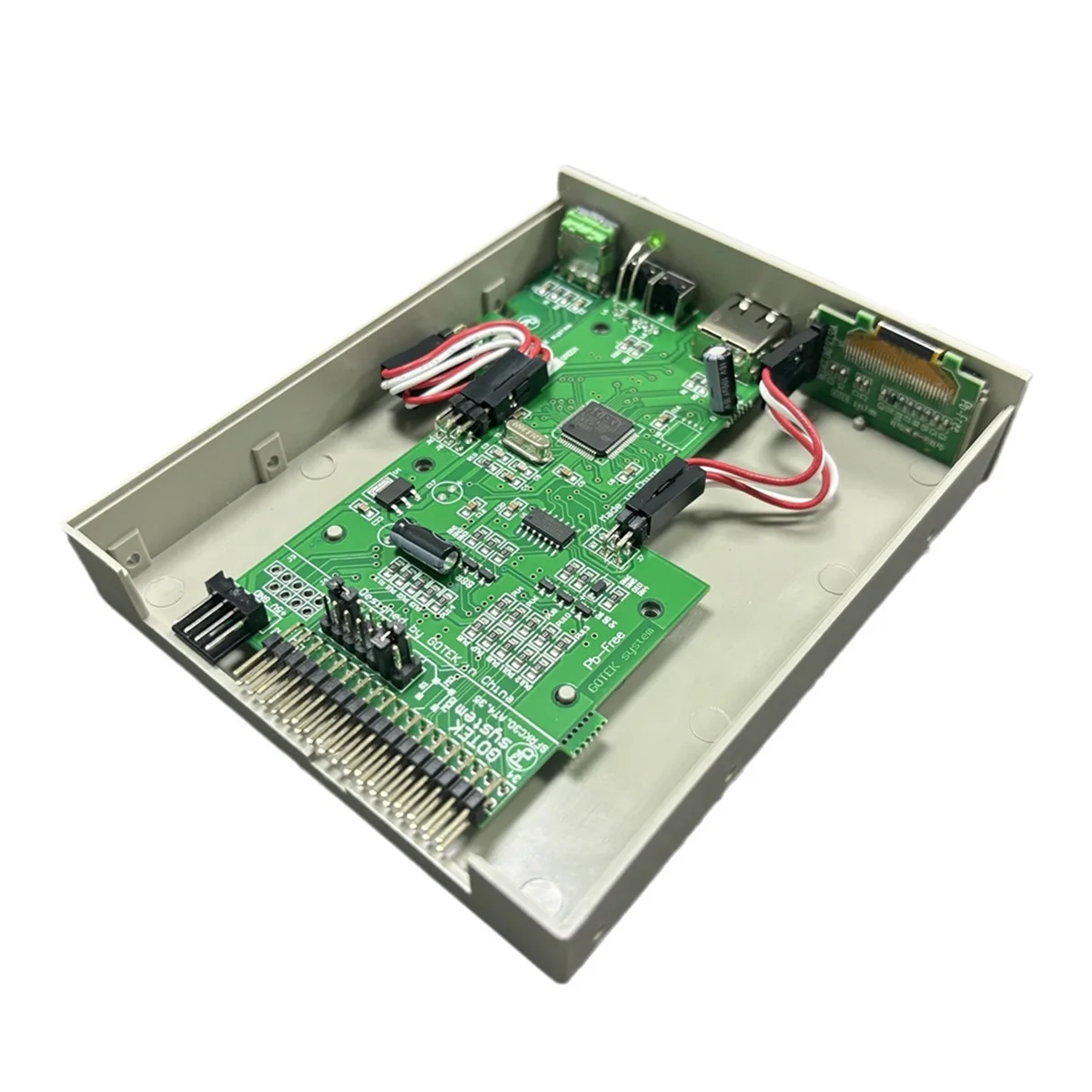 ABSY SFRM44-U100LQD-435 Floppy Drive Emulator with OLED Screen & Rotary Encoder OLED Flash Floppy Drive