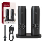 1/2pcs Automatic Pepper Grinder Salt And Pepper Grinder USB Rechargeable Adjustable Coarseness Spice Mill for Kitchen Tool