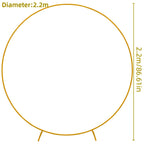 Metal Circle Stand Wedding Arche Round Balloon Arch Flower Gold Background Arch DIY Frame Birthday Party Baby Shower Decoration