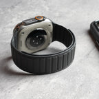 Magnetic Nappa Genuine Strap for Apple Watch Ultra 2 Band 49mm 46mm 45mm 44mm Suede Leather Accessories for iWatch S10 9 8 7 6