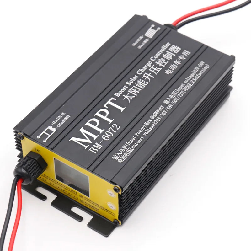 Snaterm MPPT 300W 400W 600W 24V/36V/48V/60V/72V Solar Boost Charge Controller For Electric Vehicle Charging Voltage Regulator