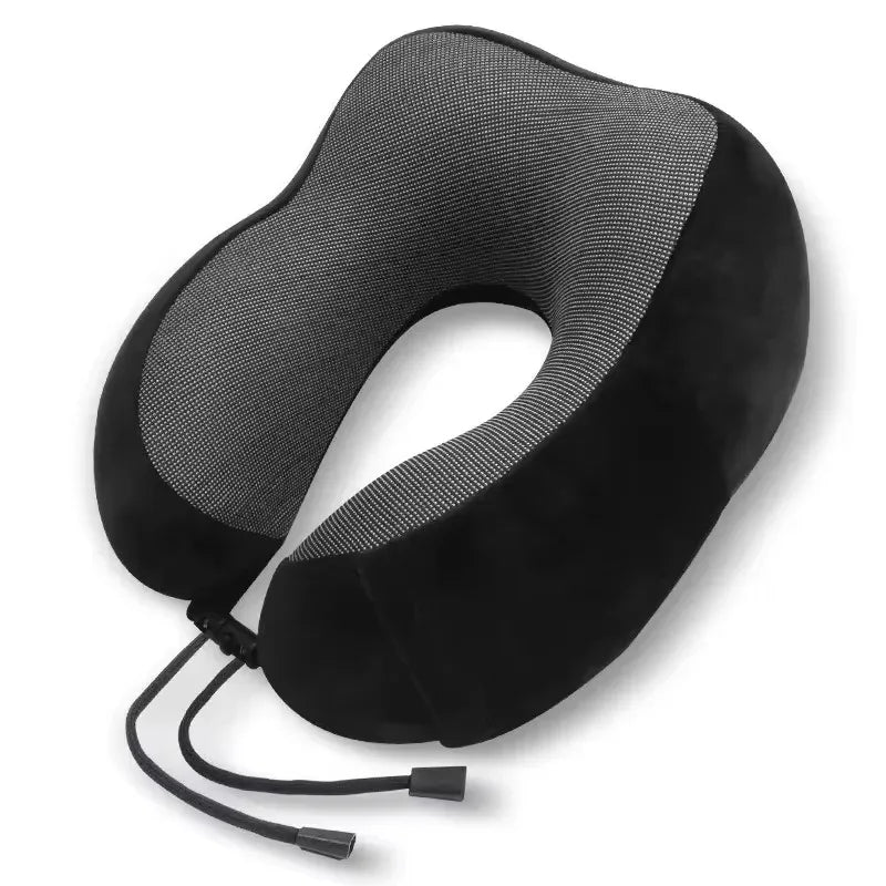 Cotton U-Shaped Cervical Travel Pillow with Ergonomic Magnetic Memory for Car, Plane, Office, Home, 1 Unit