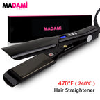 Hair Straightener Titanium Plate Straightening Iron Keratin Treatment Flat Irons 470℉ MCH Fast Heating High Temperature Styler