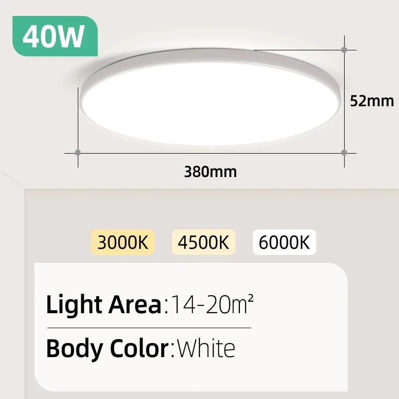 White 40W 220V / 1PC / Cold White