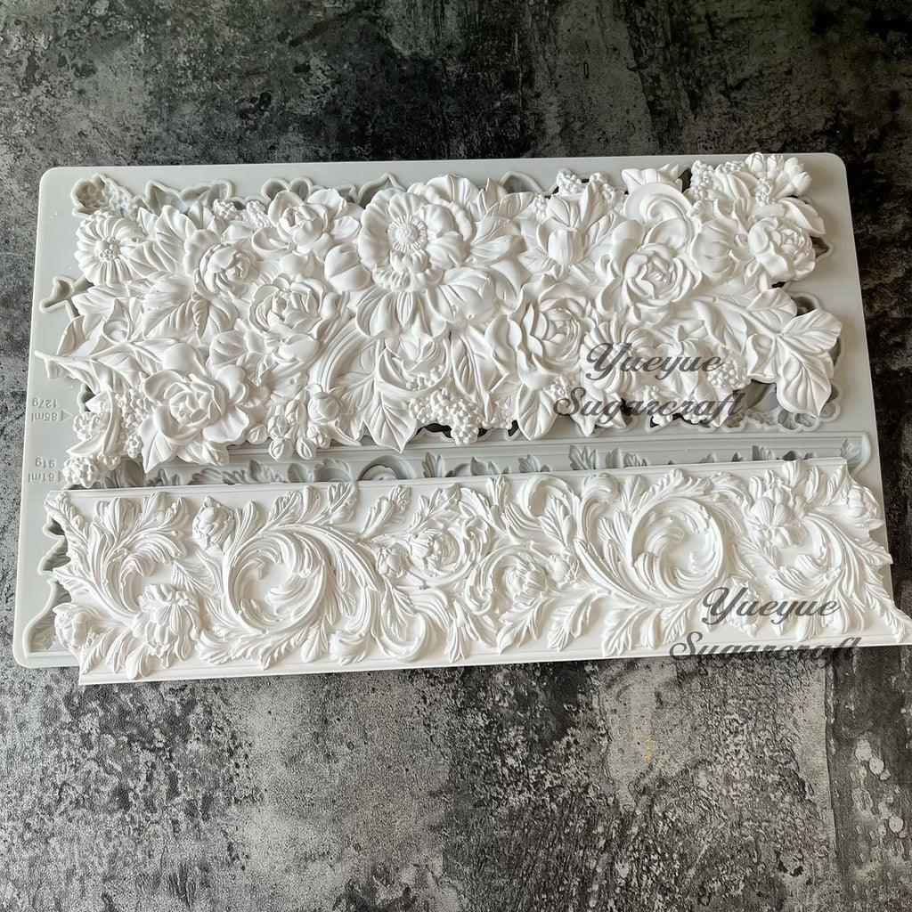 Flower Silicone Mold Silicone Epoxy Resin Plaster Mould cake mold fondant molds cake decorating tools DIY resin molds