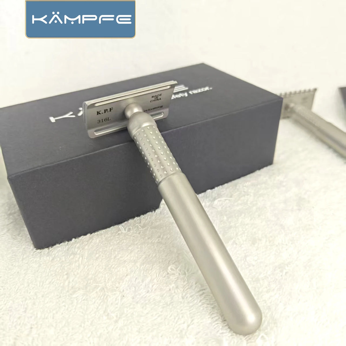 KAMPFE  CNC machining Stainless Steel Safety man shaver Blade Shaving Razors  with and 5 blades Mans tools